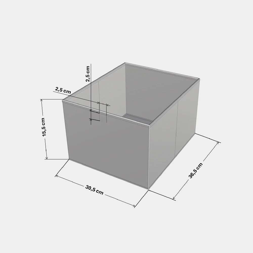 Kallax Boxen aus Filz für halbes Fach - Image 6