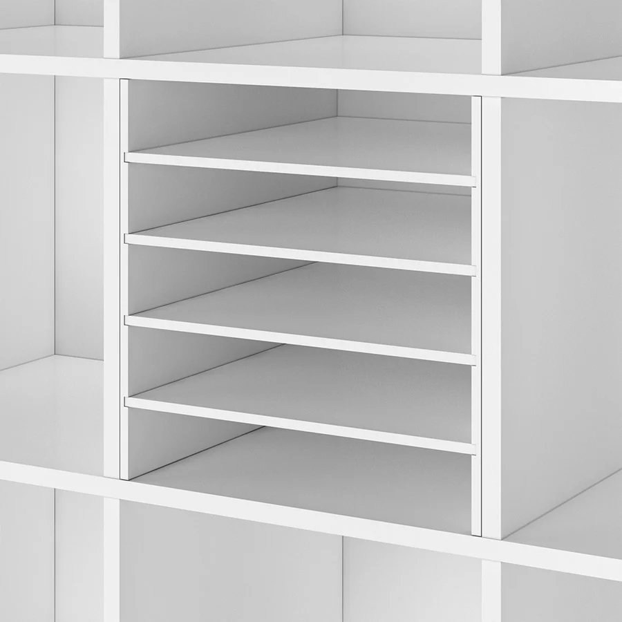 Kallax Einsatz mit 4 Böden und Rückwand - Image 3