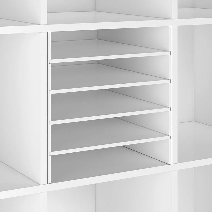 Kallax Einsatz mit 4 Böden und Rückwand - Image 4